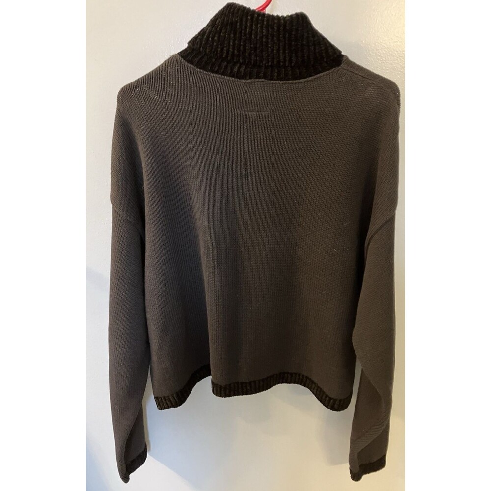 Vintage Y2K Cousin Johnny Sportswear Womens Turtleneck Black Sweater Size Large - Picture 6 of 6